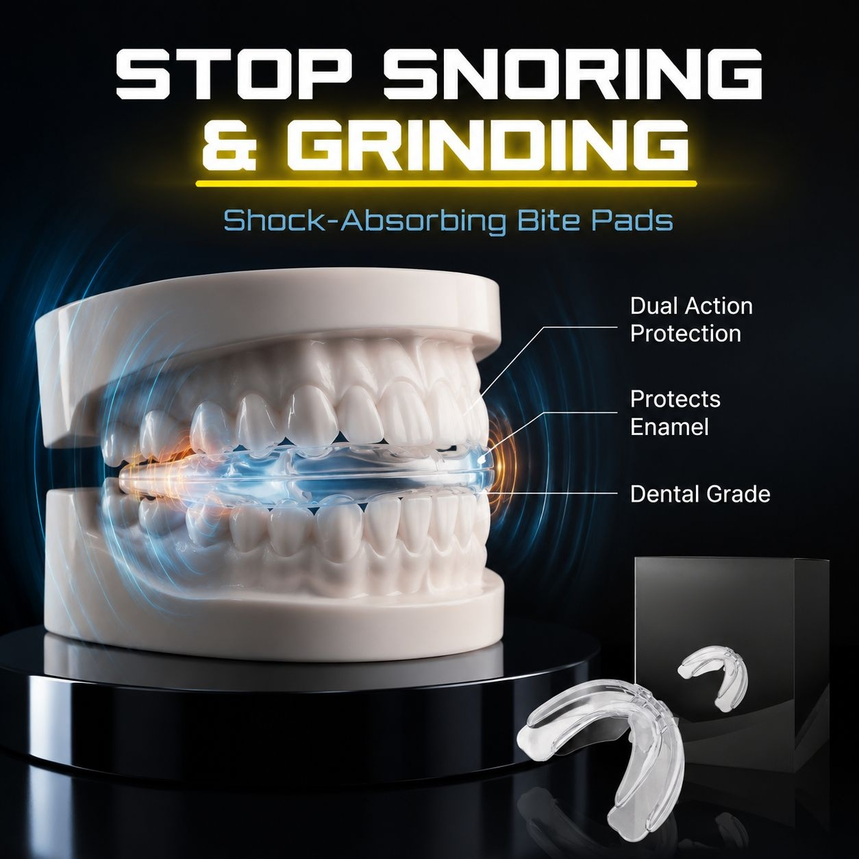Anti-Snoring Mouth Guard Nighttime Anti-Snore & Teeth Grinding Protector