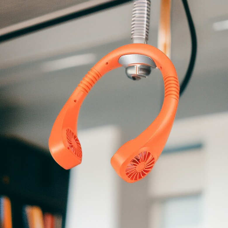 พัดลมแบบคล้องคอพกพา