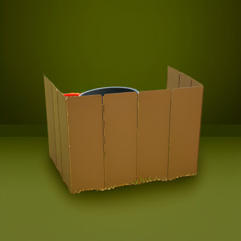 アウトドア用カセットコンロ用風防 防風 超軽量 188g キャンプファイヤー用風防 キャンプ用囲い ガス用風防リング 折りたたみ式 ポータブル風防