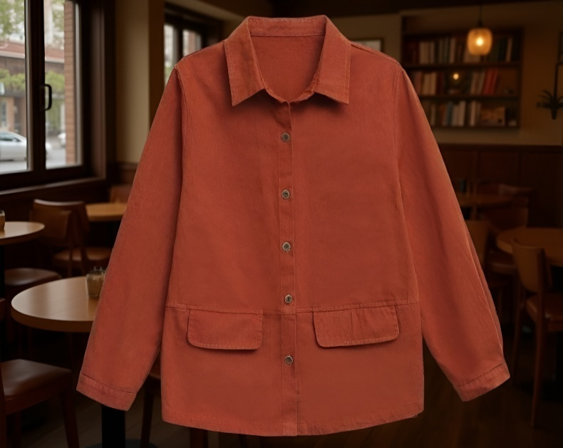 オフィスカジュアルにも使えるワークジャケットシャツ