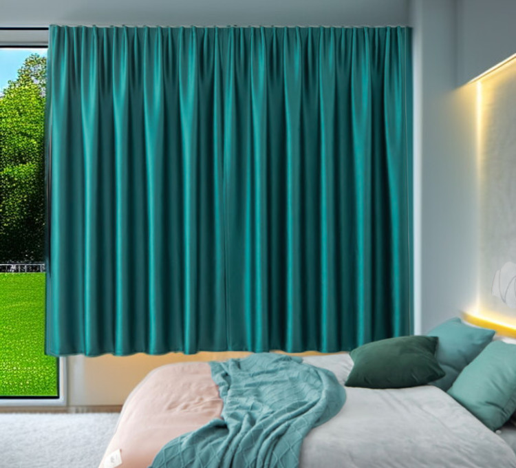 熱絶縁・断熱機能付きカーテンの室内利用例