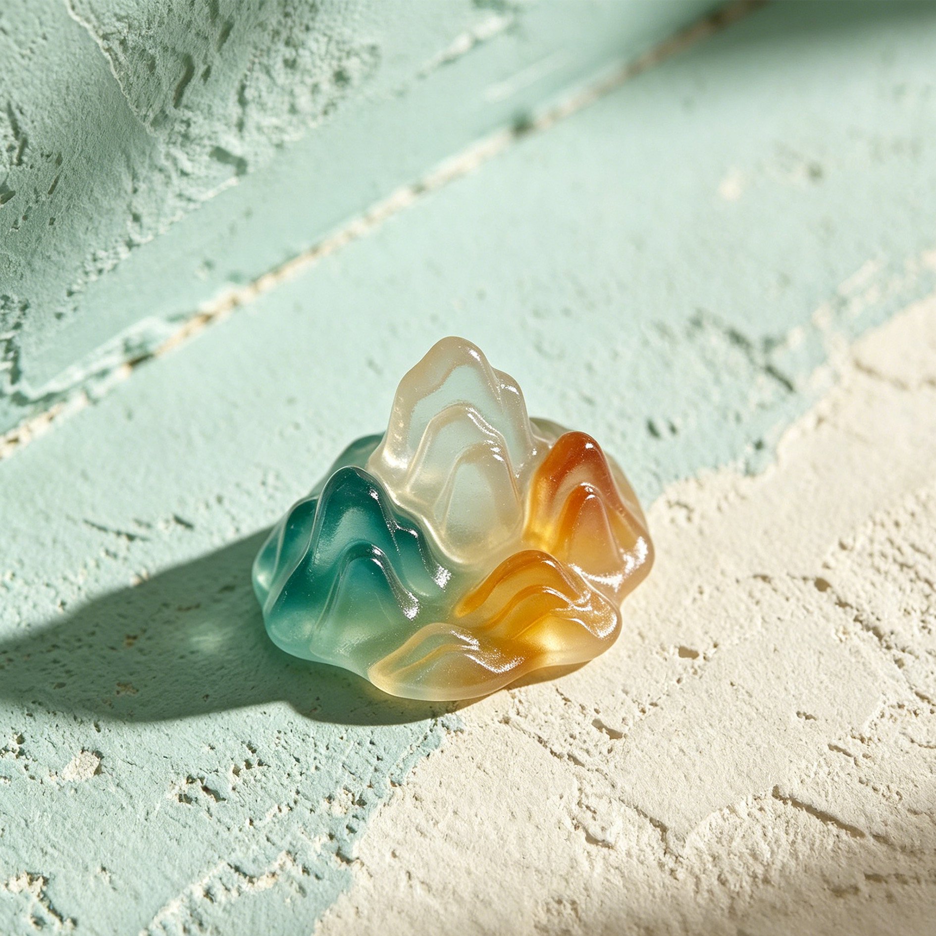 Resin Mini Desktop Artificial Mountain Ornaments (Set of 5)