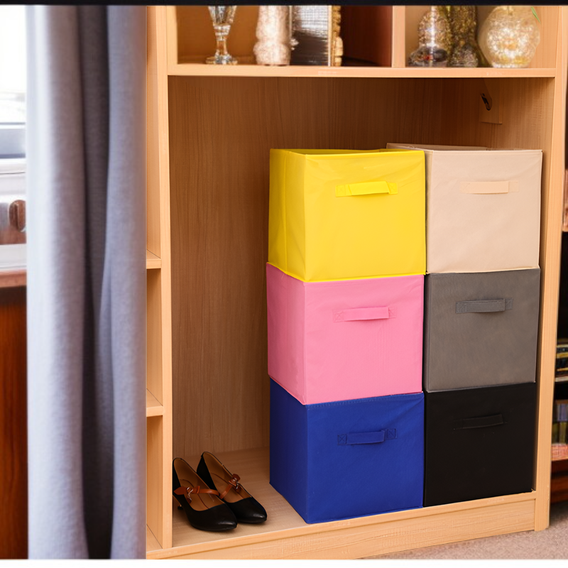布製収納ボックス 折りたたみ式 フリーインストール 収納ボックス 寝室 ワードローブ 衣類 おもちゃ デスクトップ収納ボックス