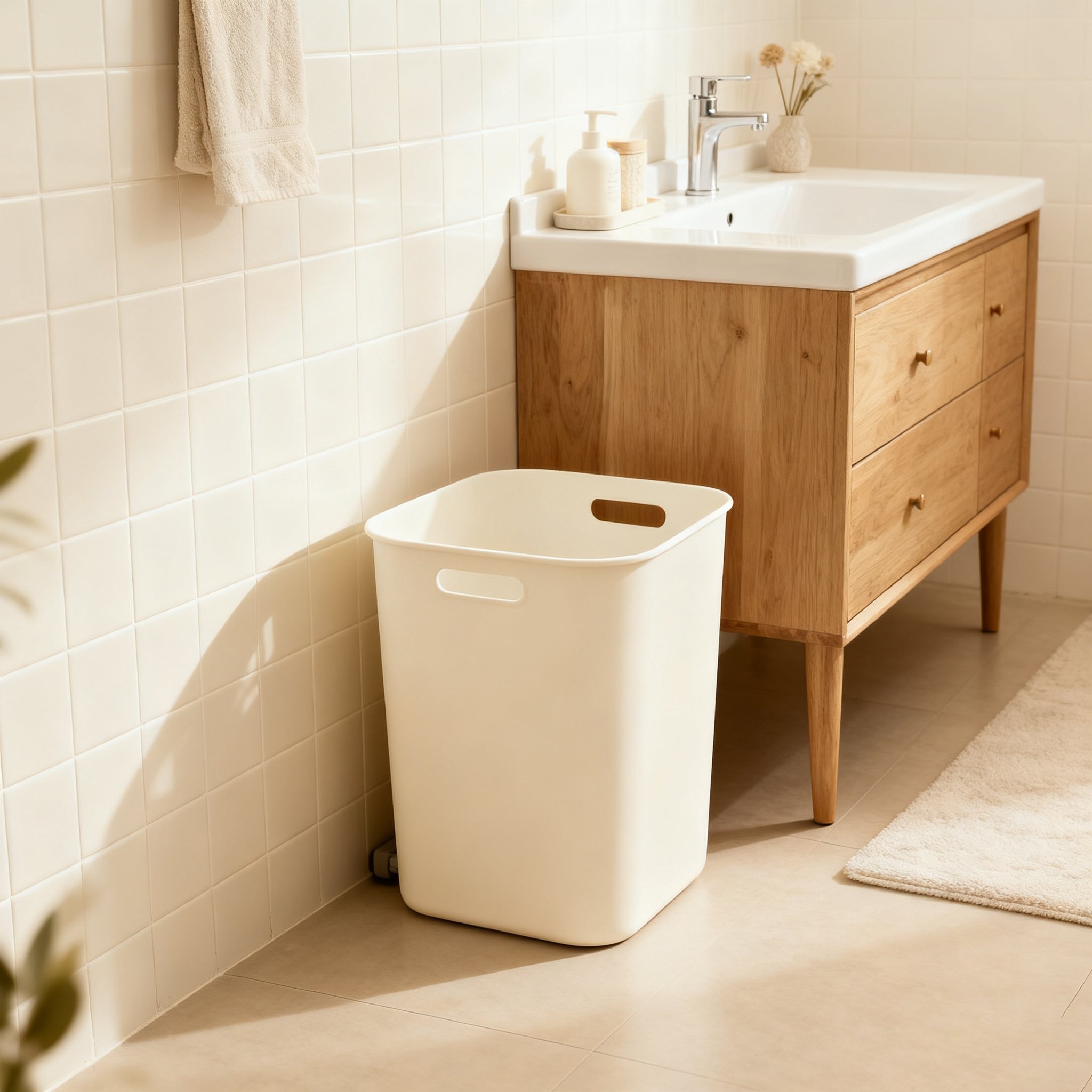 욕실 수납 빨래통