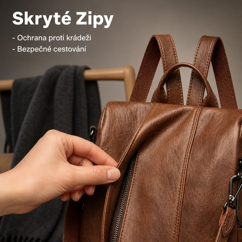 Nový americký stylový moderní batoh s ochranou proti krádeži