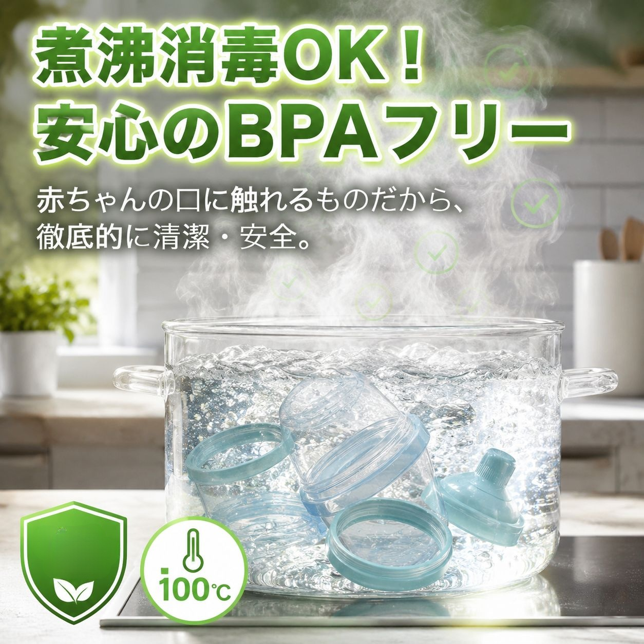3層分けミルクパウダー容器