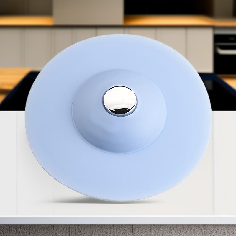 푸시형 실리콘 배수구, 막힘 방지 욕실 배수 마개