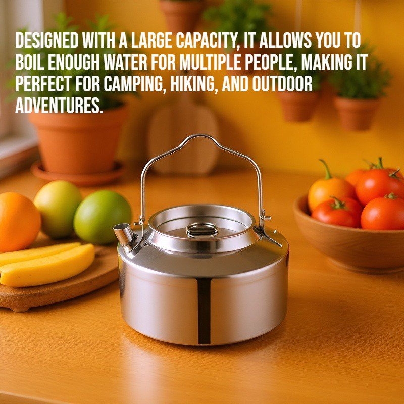 Stainless steel outdoor kettle