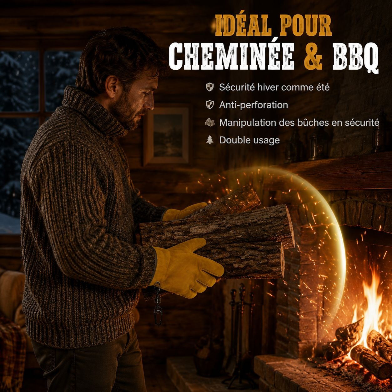 Gants de barbecue résistants à la chaleur