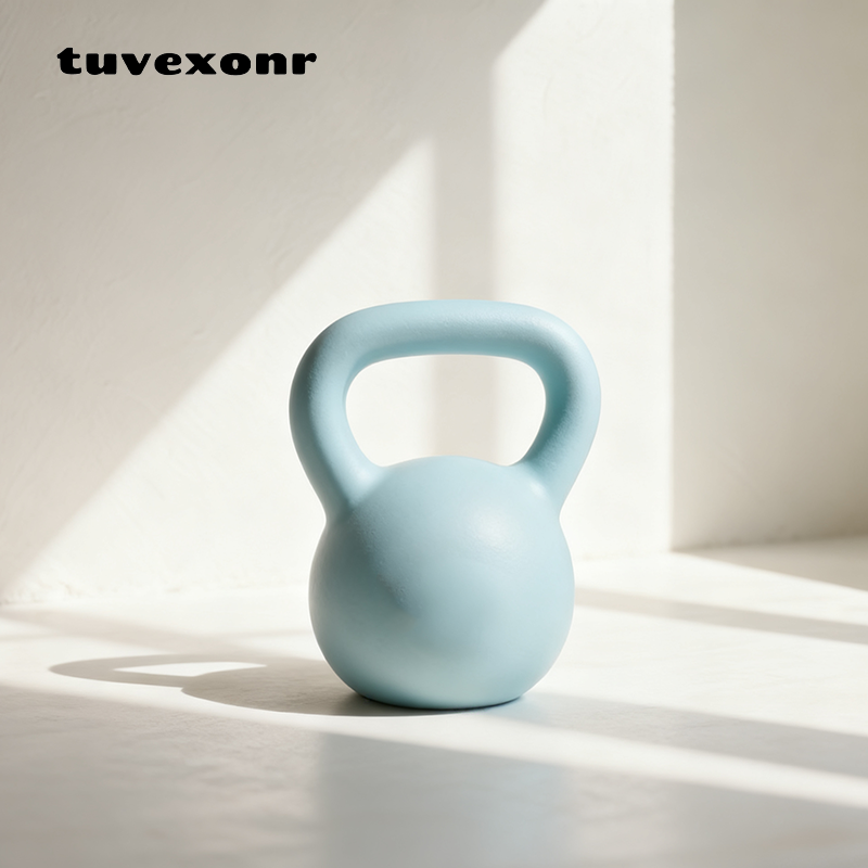 단색 미끄럼 방지 케틀벨, 5kg (3개)