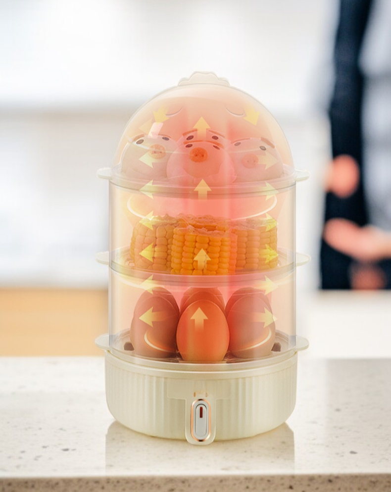 朝食にぴったりな高タンパク卵蒸し