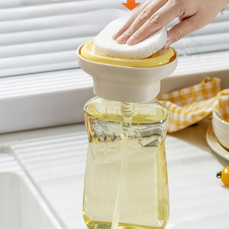 One-Touch Clean Kitchen Dish Soap Dispenser 