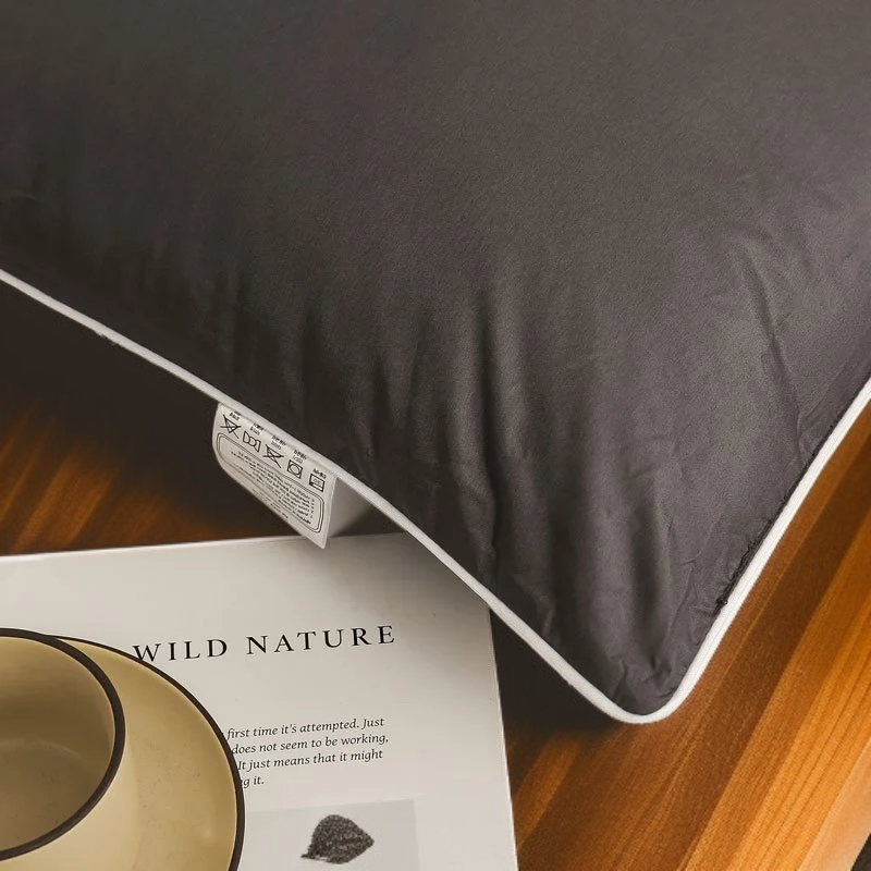 Washed Cotton Plain Round Pillow Cover Pair (48*74cm) - Home Use