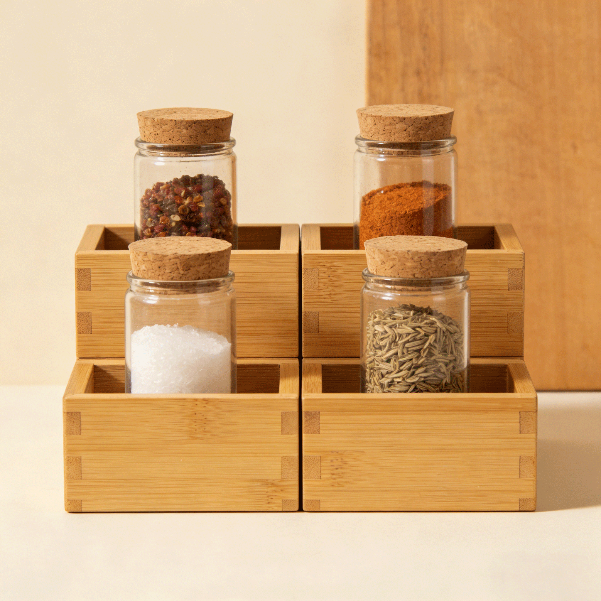 高顏值廚房調料瓶收納架（5入）