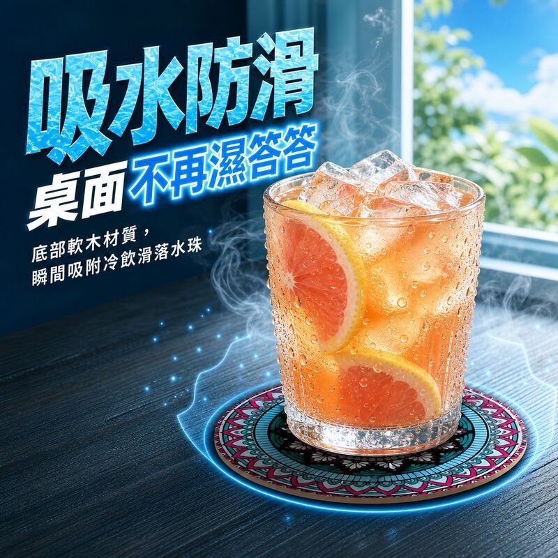 實用木質杯墊，創意木工藝品，適合家居裝飾