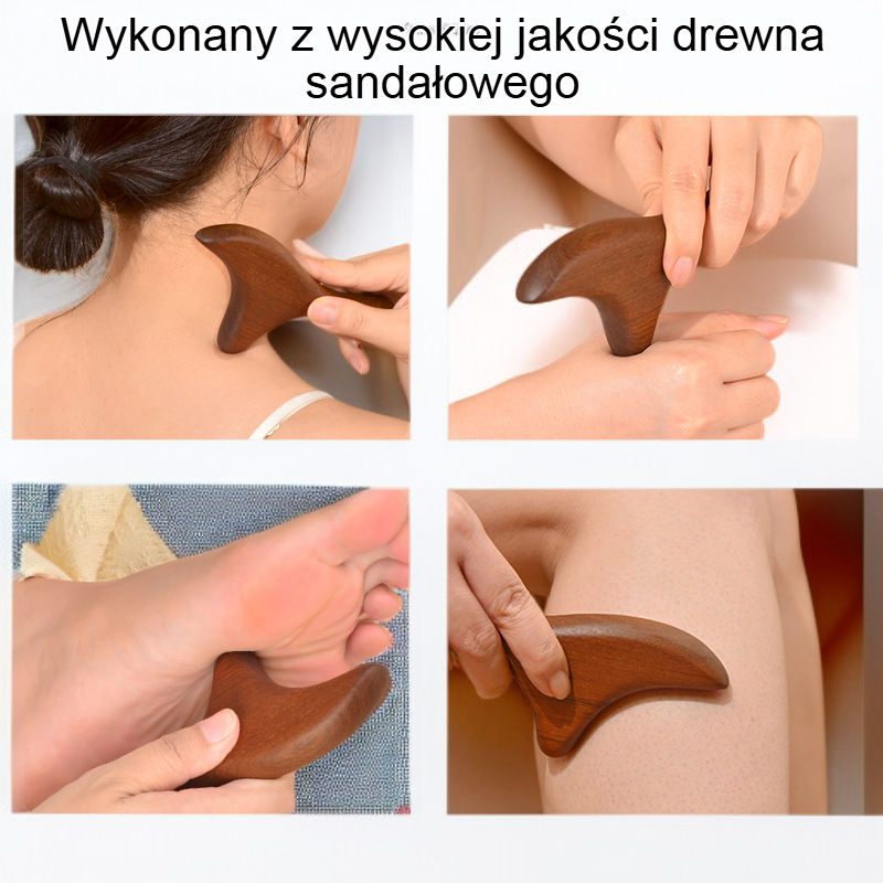 Relaksujący masażer do stóp z drzewa sandałowego