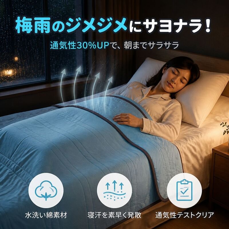 ソルジャム 60番手コットン オールシーズン対応布団
