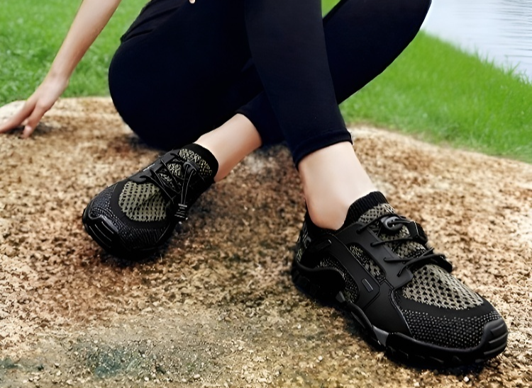 Breathable hiking boots for long walks