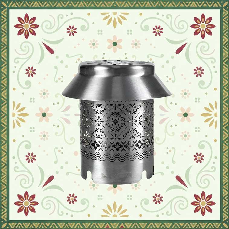 Calefactor de acero inoxidable para camping al aire libre