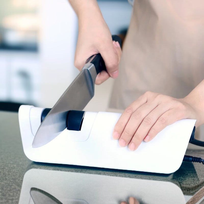 Afilador de cuchillas eléctrico con piedra de afilar