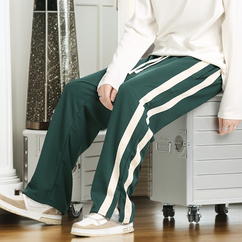 男性春秋カジュアルパンツゆるい長ズボンストレートカップル秋カジュアルパンツ