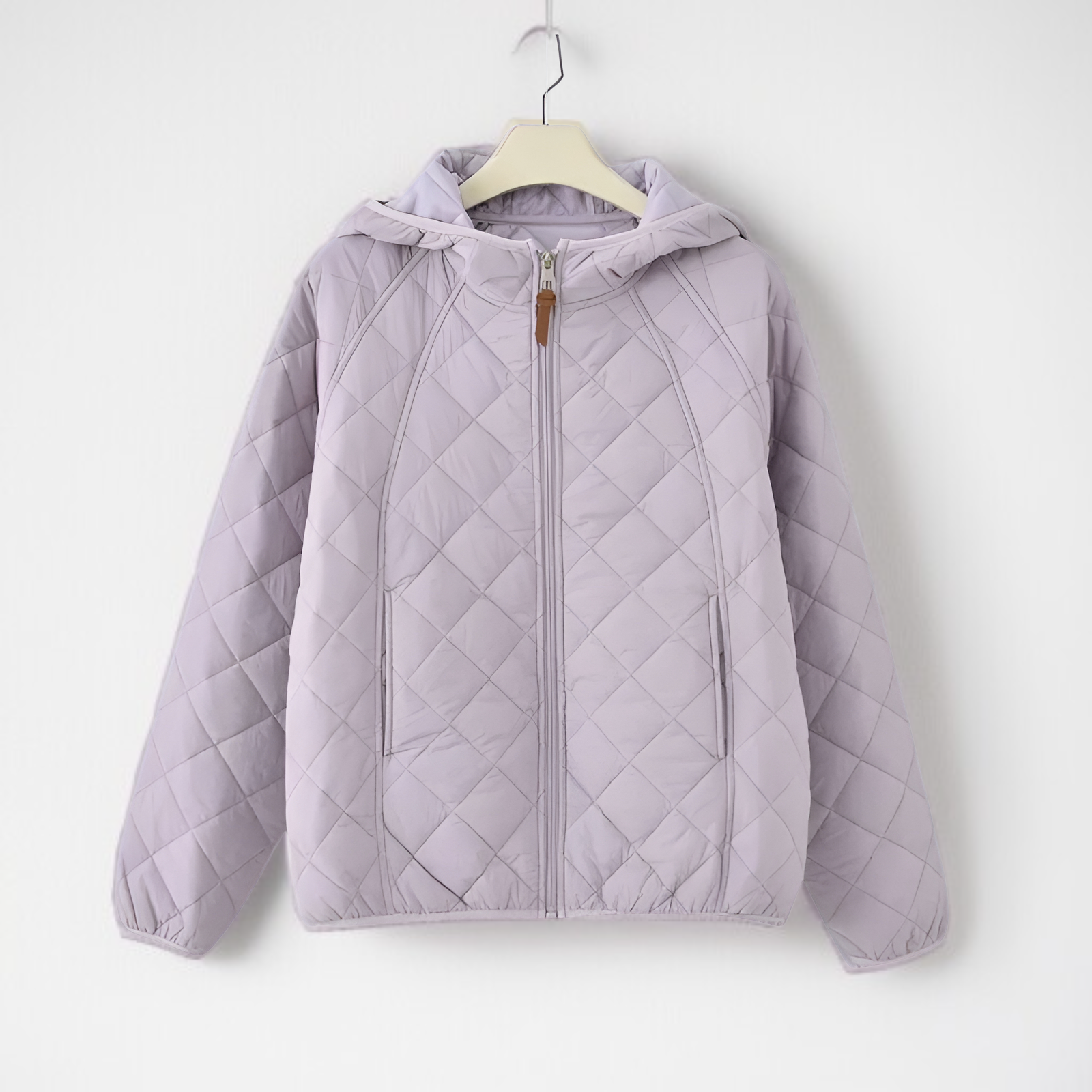 暖かくゆったりとしたフード付きコットンパッド入りレディースコート