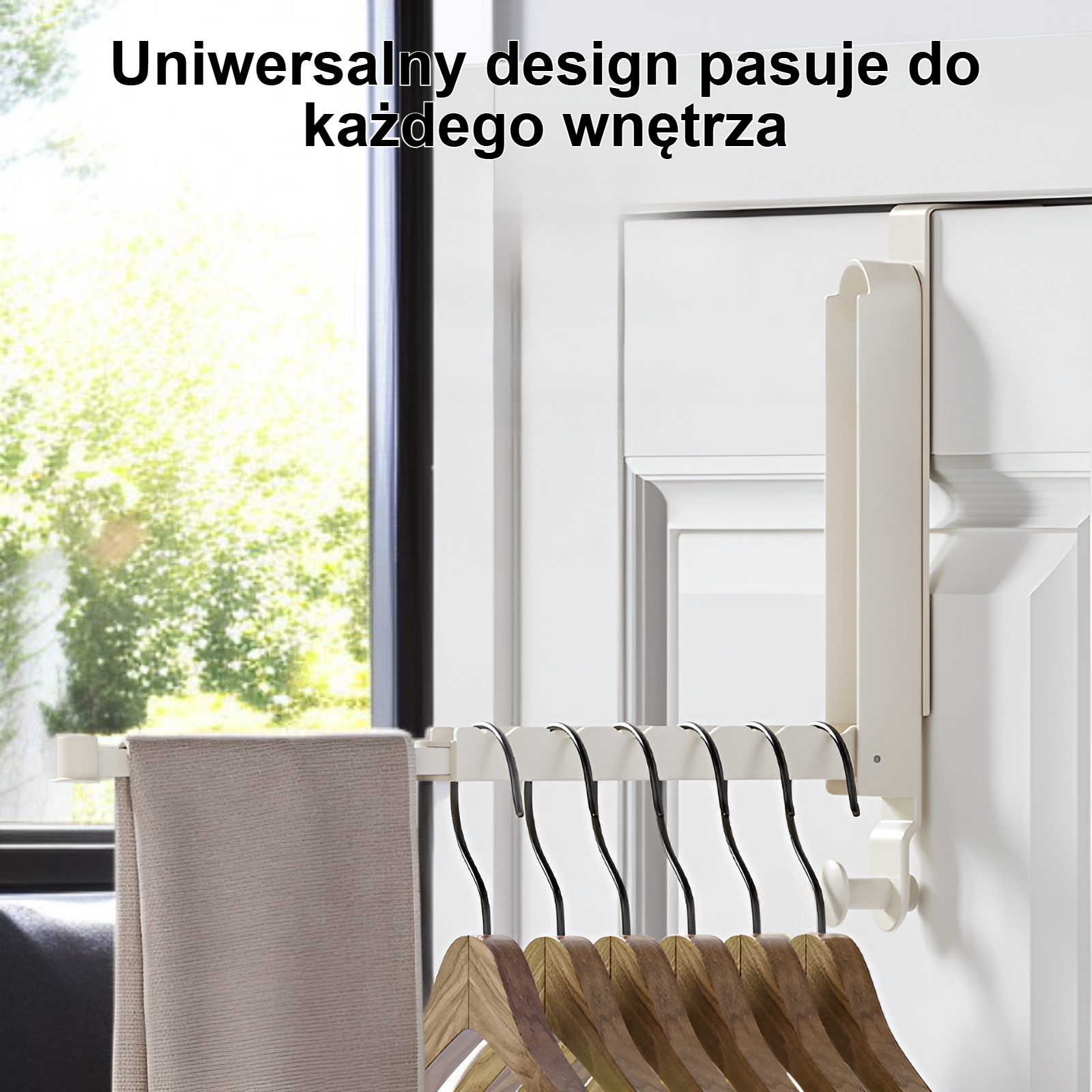 Detal składania wieszaka na ubrania