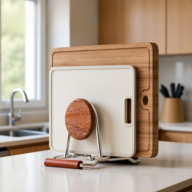 الفولاذ المقاوم للصدأ مطبخ تقطيع المجلس تخزين الرف