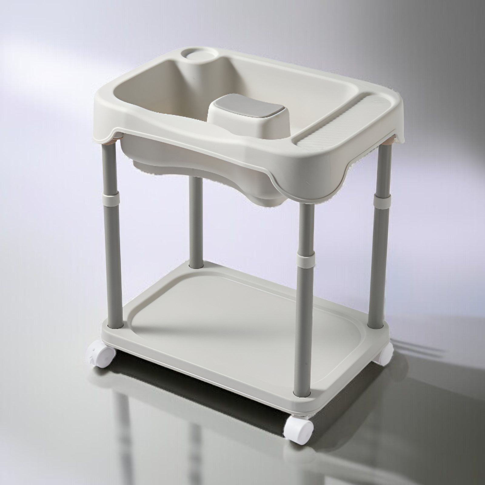 介護に最適な移動式シャンプー台の利用シーン