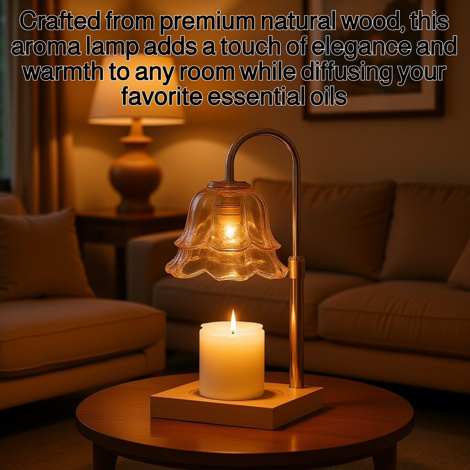 Wooden Aroma Lamp