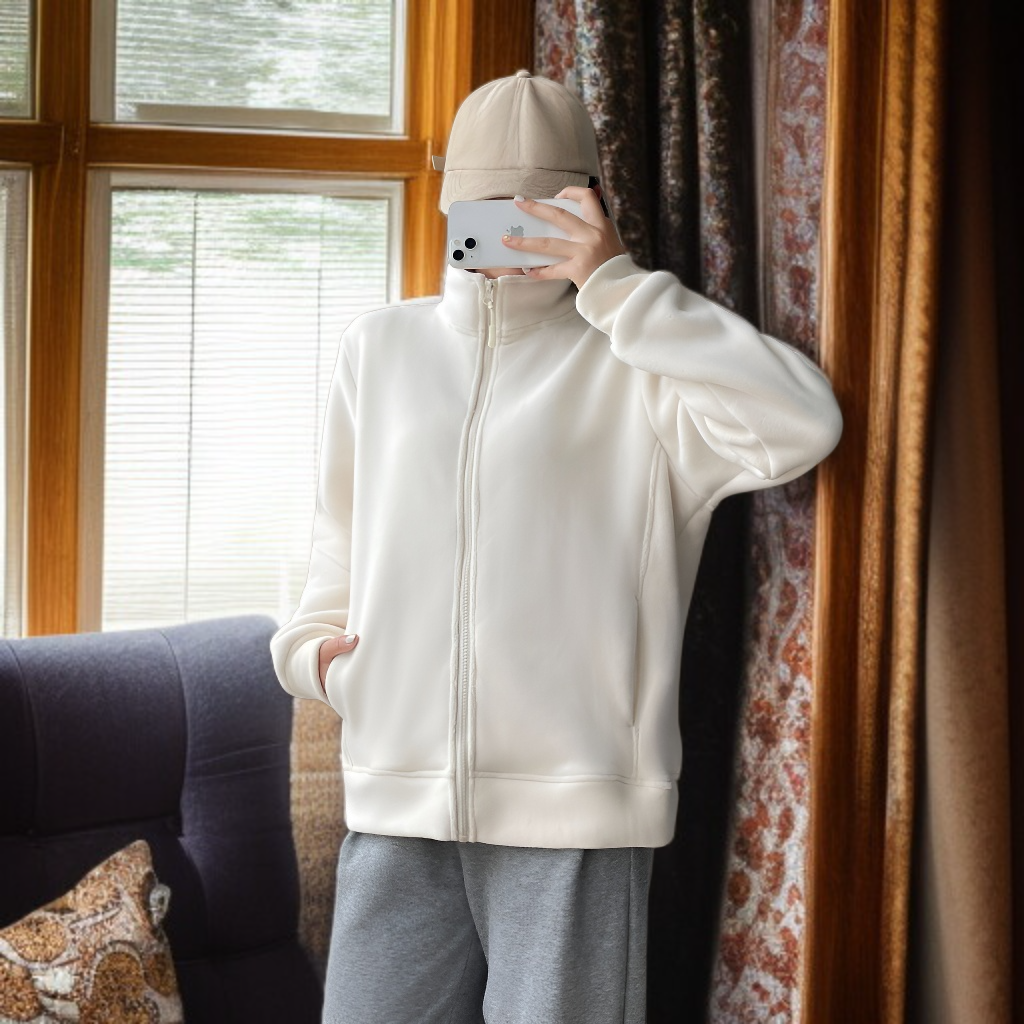 추동 여성 차이나 자수 집업 카디건 도톰 후드 코트