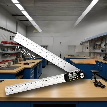목공 디지털 각도자 각도 측정 사용 예시