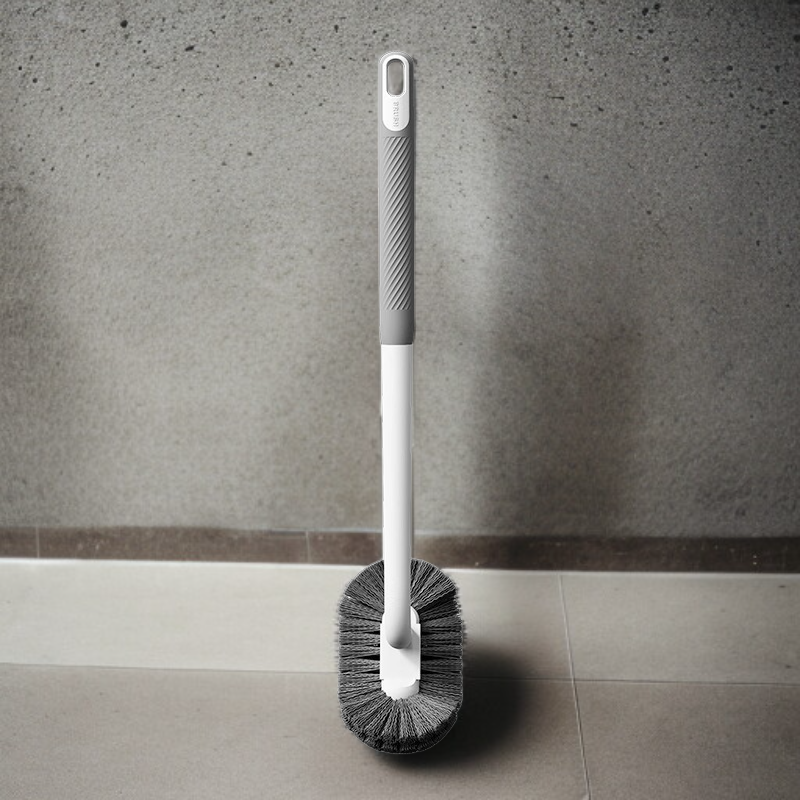 Cepillo de inodoro de mango largo y suave, tipo de pared, kit de herramientas de limpieza para baño