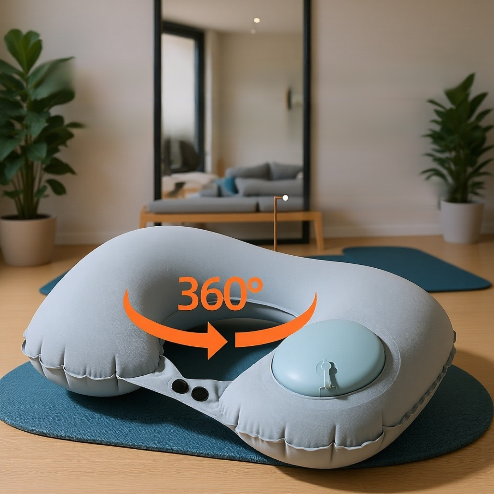 وسادة محمولة على شكل U للراحة أثناء الرحلات