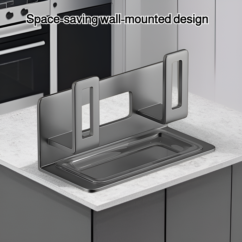 Wall-mounted pot lid rack