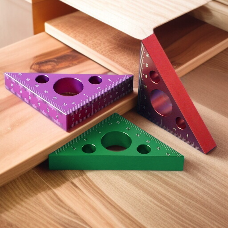 アルミニウム合金製厚型アングルゲージの質感