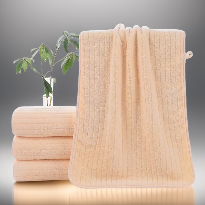 Korallenvlies, dünner Streifen, dickes Handtuch