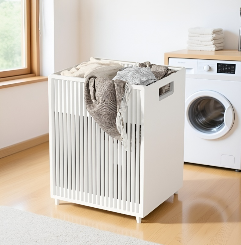 سلة غسيل قابلة للطي لتسهيل تخزين الملابس