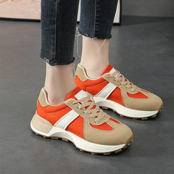 レディースカジュアルスニーカー ファッション万能シューズ