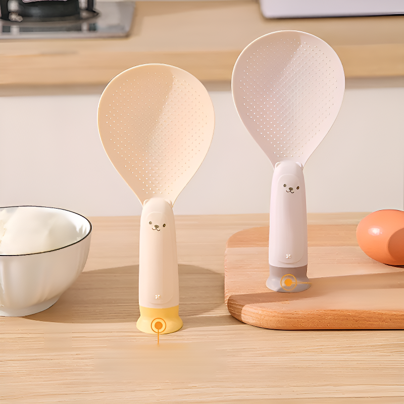 米飯好幫手 立式小熊耐高溫勺