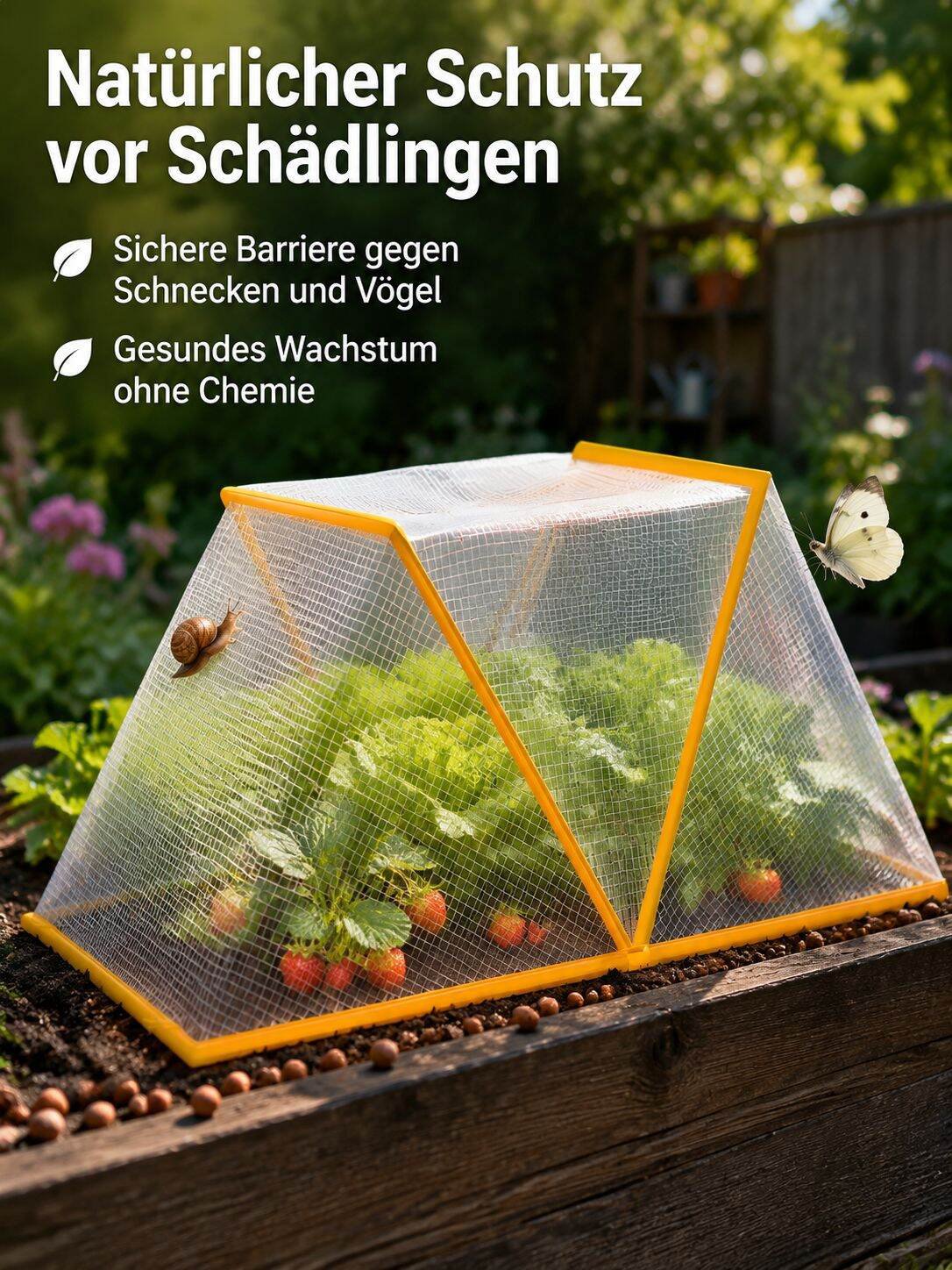 Transparente Gartenpflanzen-Schutzhaube, faltbares Frostschutz-Zelt