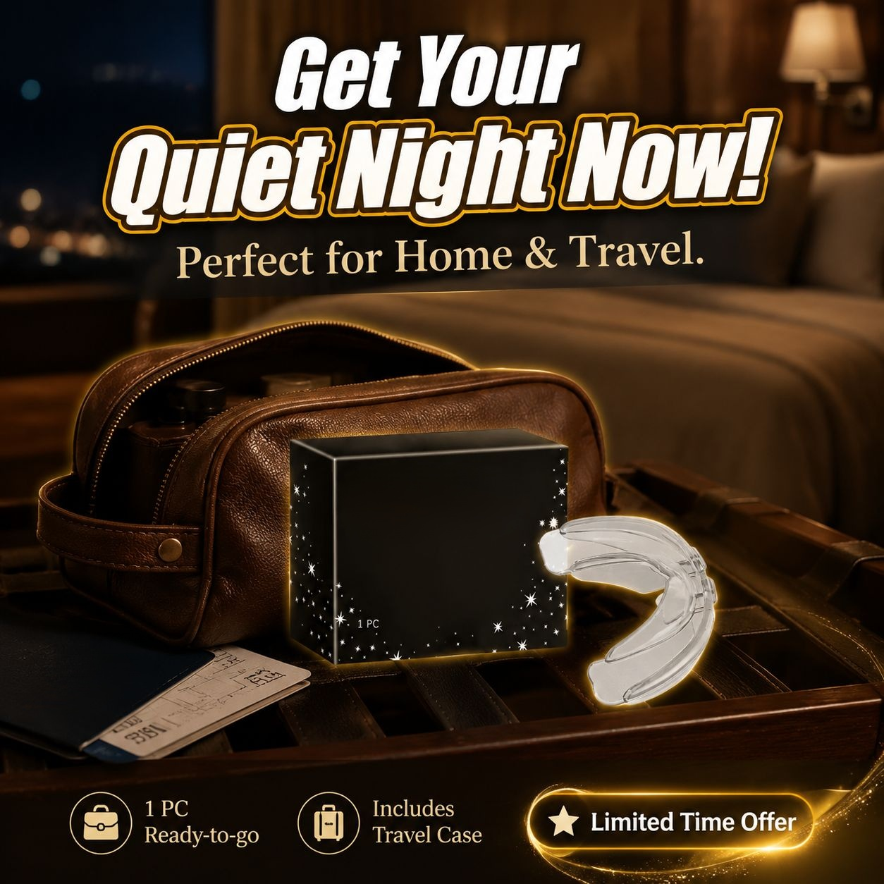 Anti-Snoring Sleep Aid Mouthguard for Nighttime Use