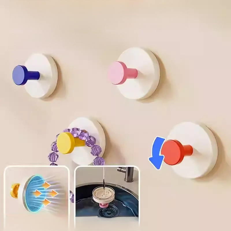 No-drill suction cup hooks