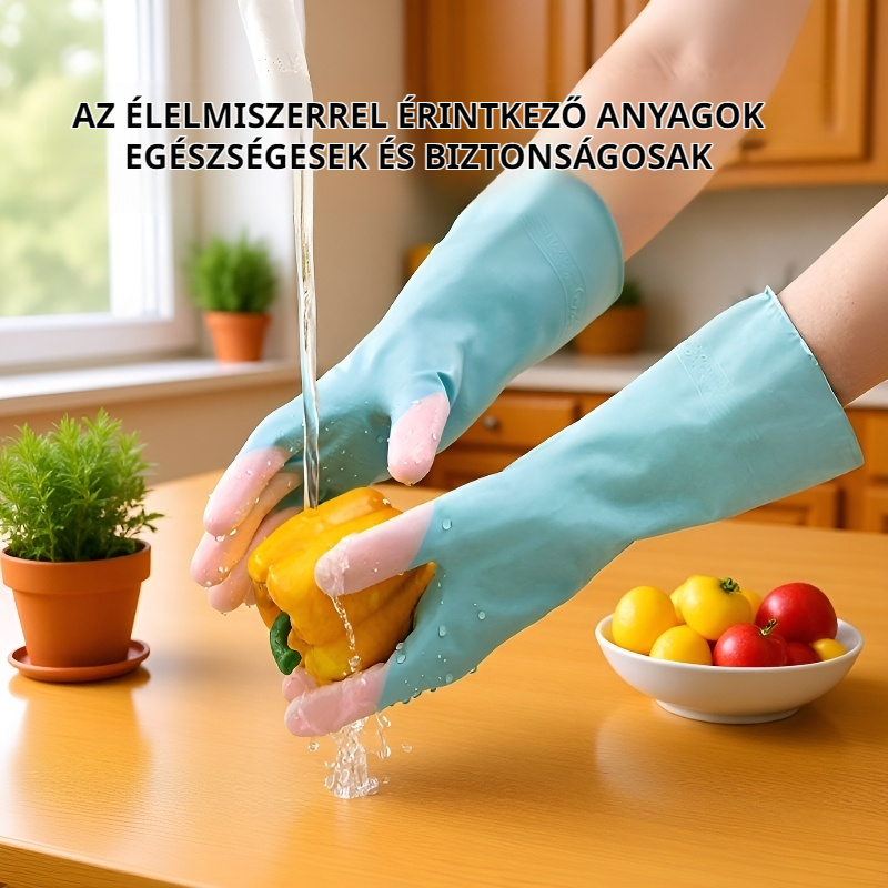  Vízálló és olajálló háztartási kesztyű mosáshoz és mosogatáshoz