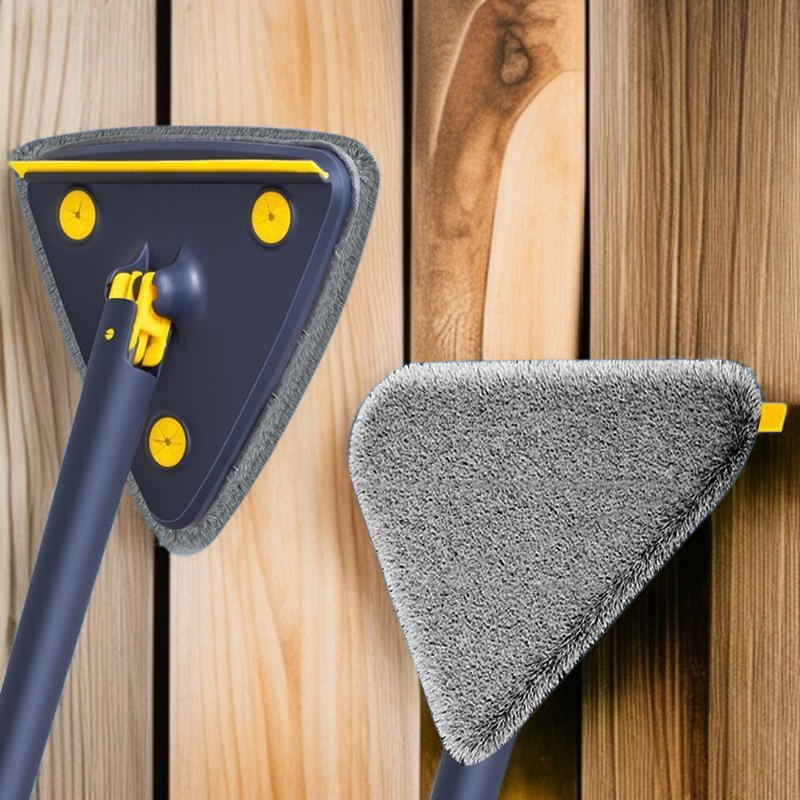 손세탁 없이 대걸레 청소 삼각 와이퍼 유리 천장 벽면 걸레를 손으로 비벼 닦다 손세탁 없는 청소 걸레 세트