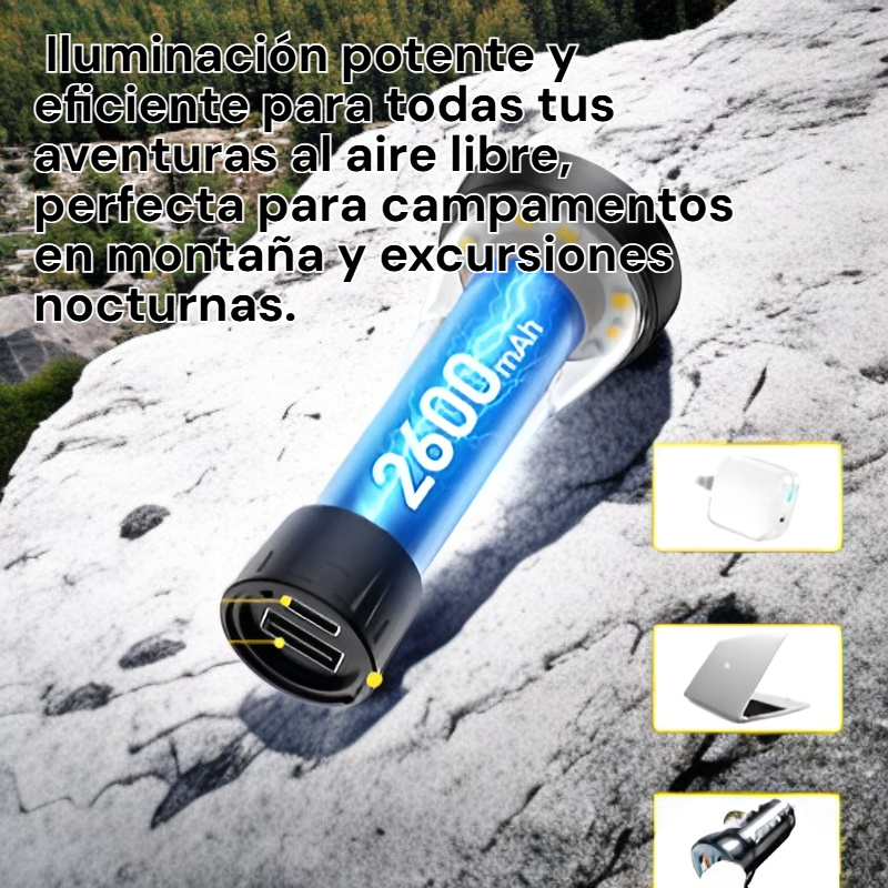 Lámpara LED resistente al agua para acampar al aire libre