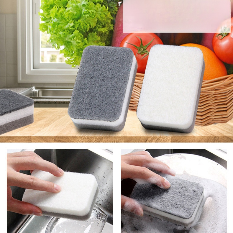 Esponja de limpieza duradera de doble capa