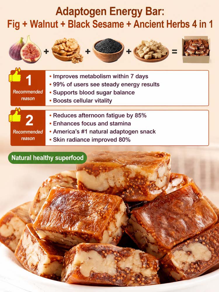 4-in-1 Fig Pie with Walnut & Black Sesame---Instant Fatigue Relief & All-Day Focus