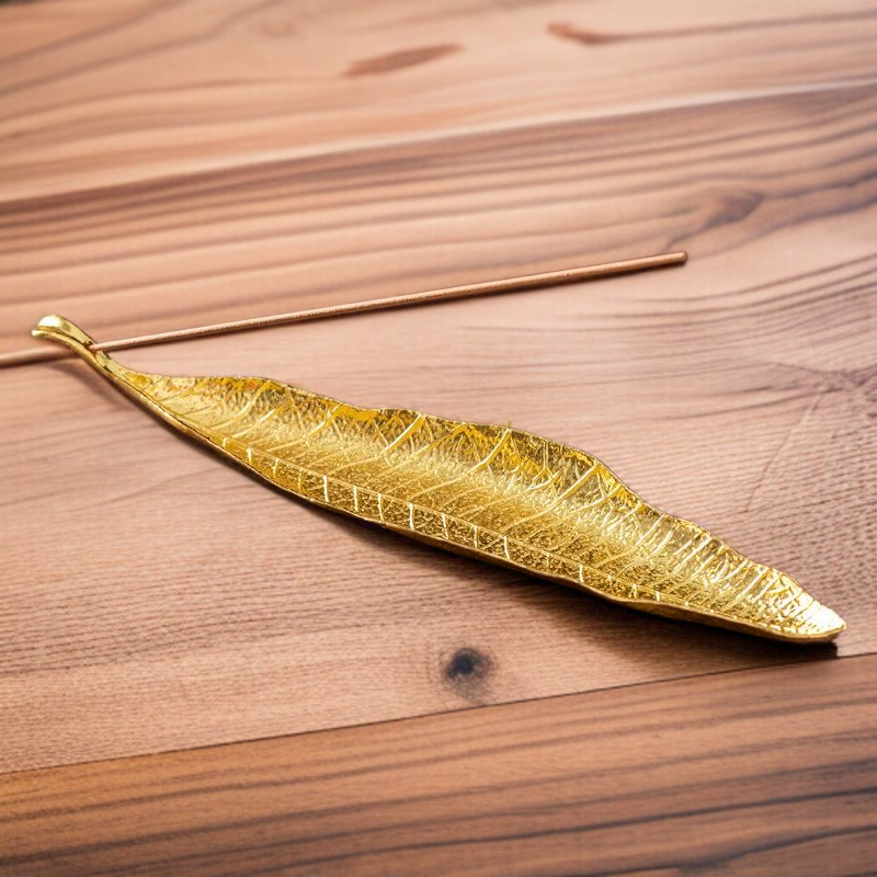 日式葉子造型臥香爐