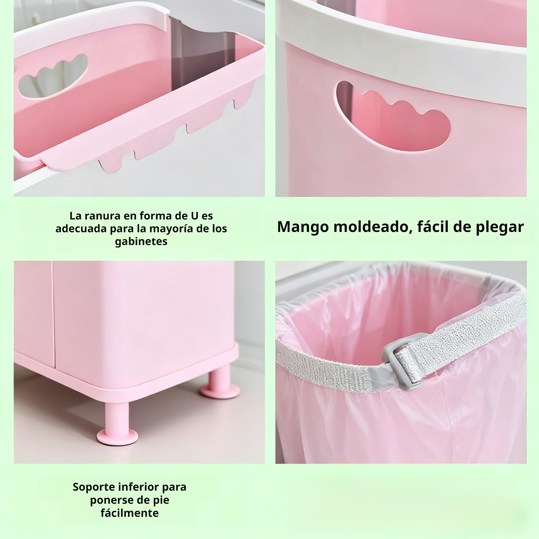 Cubo de basura plegable